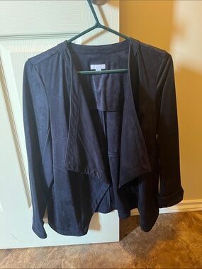 J. Jill Black Open-Front Draped Jacket